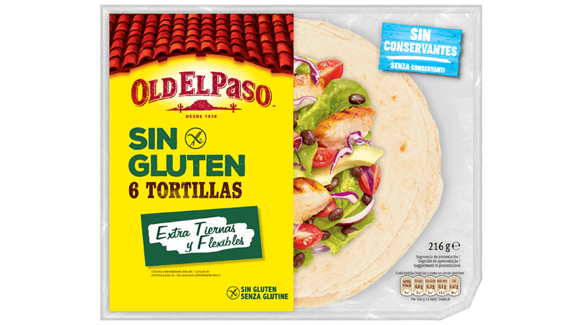 Tortilla sin gluten